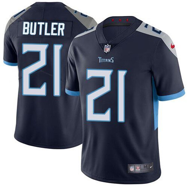 Tennessee Titans #21 Malcolm Butler Navy Vapor Untouchable Limited Stitched Jersey - Zenithce