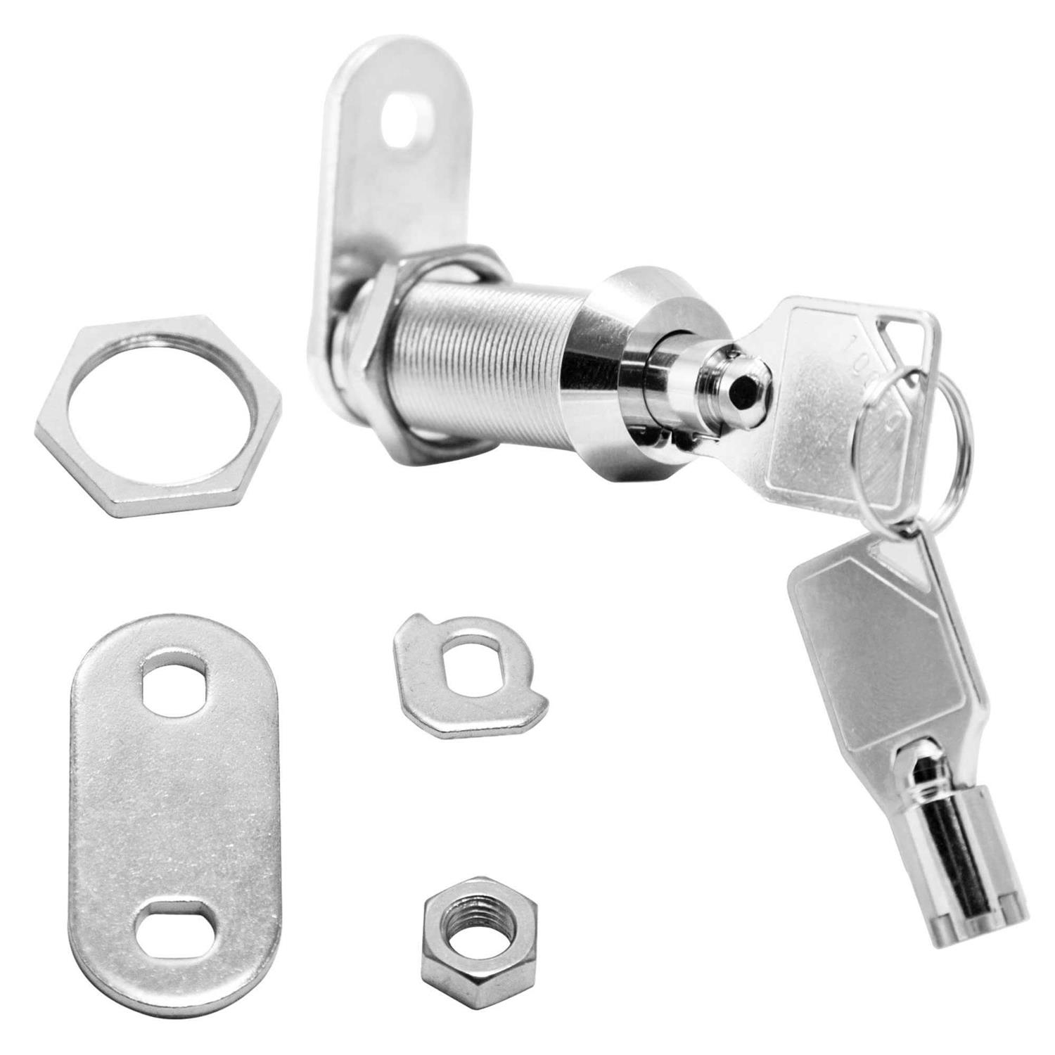 Kingsley Tubular Cam Lock Cylinder-Chrome Finish Keyed Alike - Zenithce