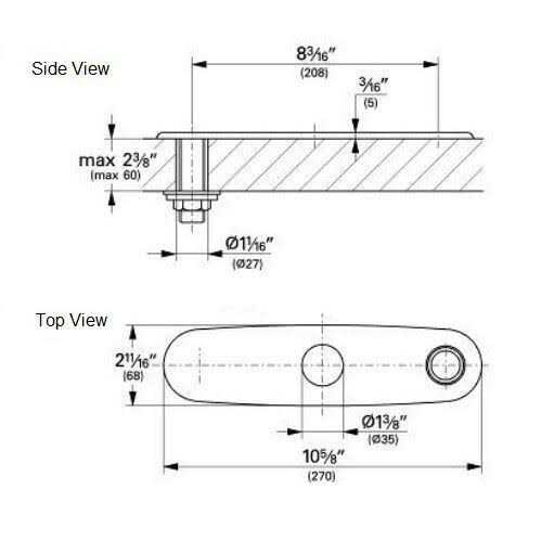 Grohe 06386000 Escutcheon - Zenithce