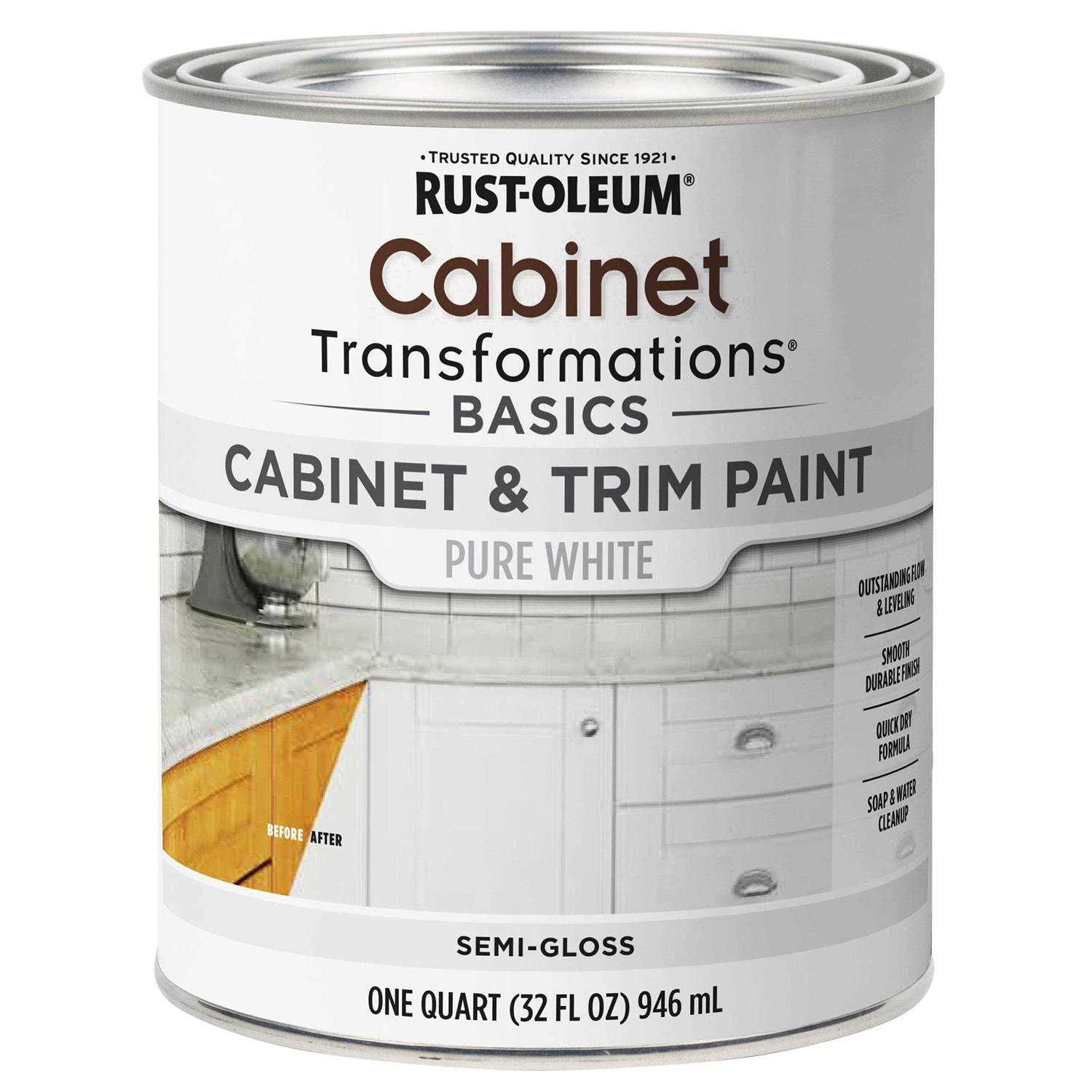 Rust-Oleum Transformations Semi-Gloss Cabinet & Trim Paint - Zenithce