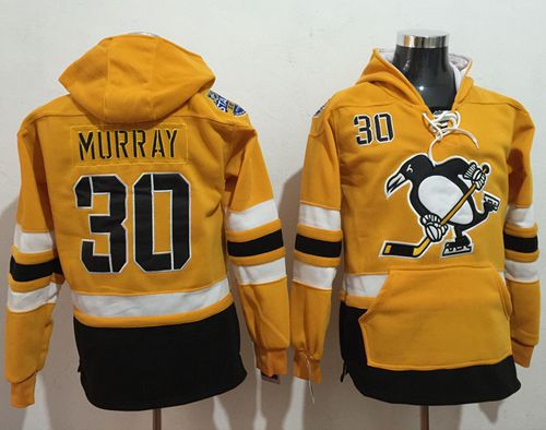 Penguins #30 Matt Murray Gold Sawyer Hooded Sweatshirt 2017 Stadium Series Stitched Jersey - Zenithce