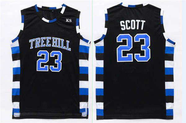 One Three Hill 23 Scott Black Stitched Jersey - Zenithce