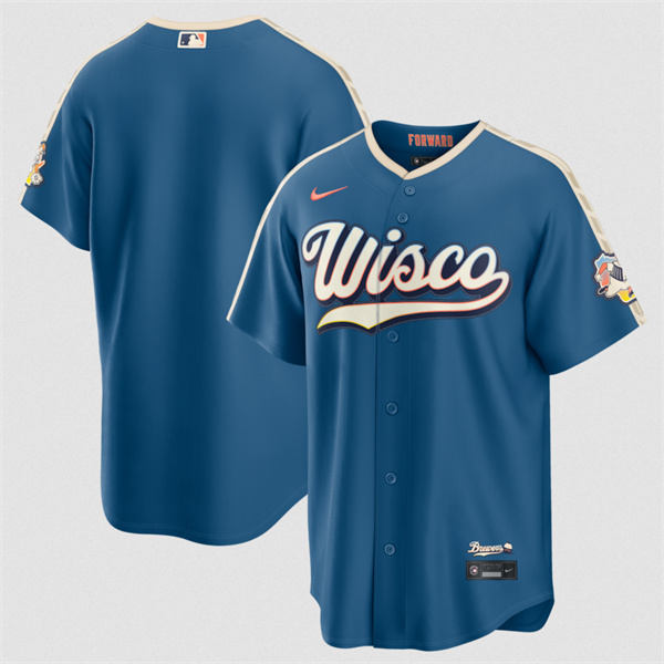 Milwaukee Brewers Blank Mineral Blue 2026 City Connect Stadium Stitched Stitched Jersey - Zenithce