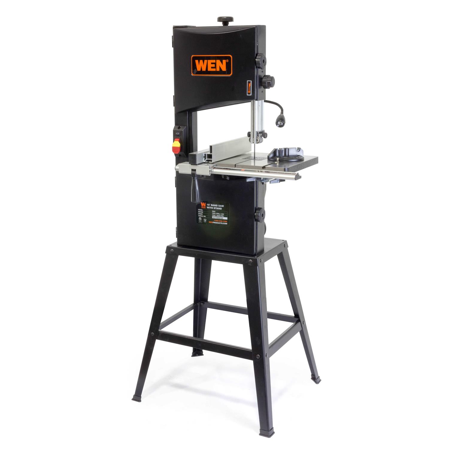 WEN 3962 Two-Speed Band Saw with Stand and Worklight, 10 - Zenithce