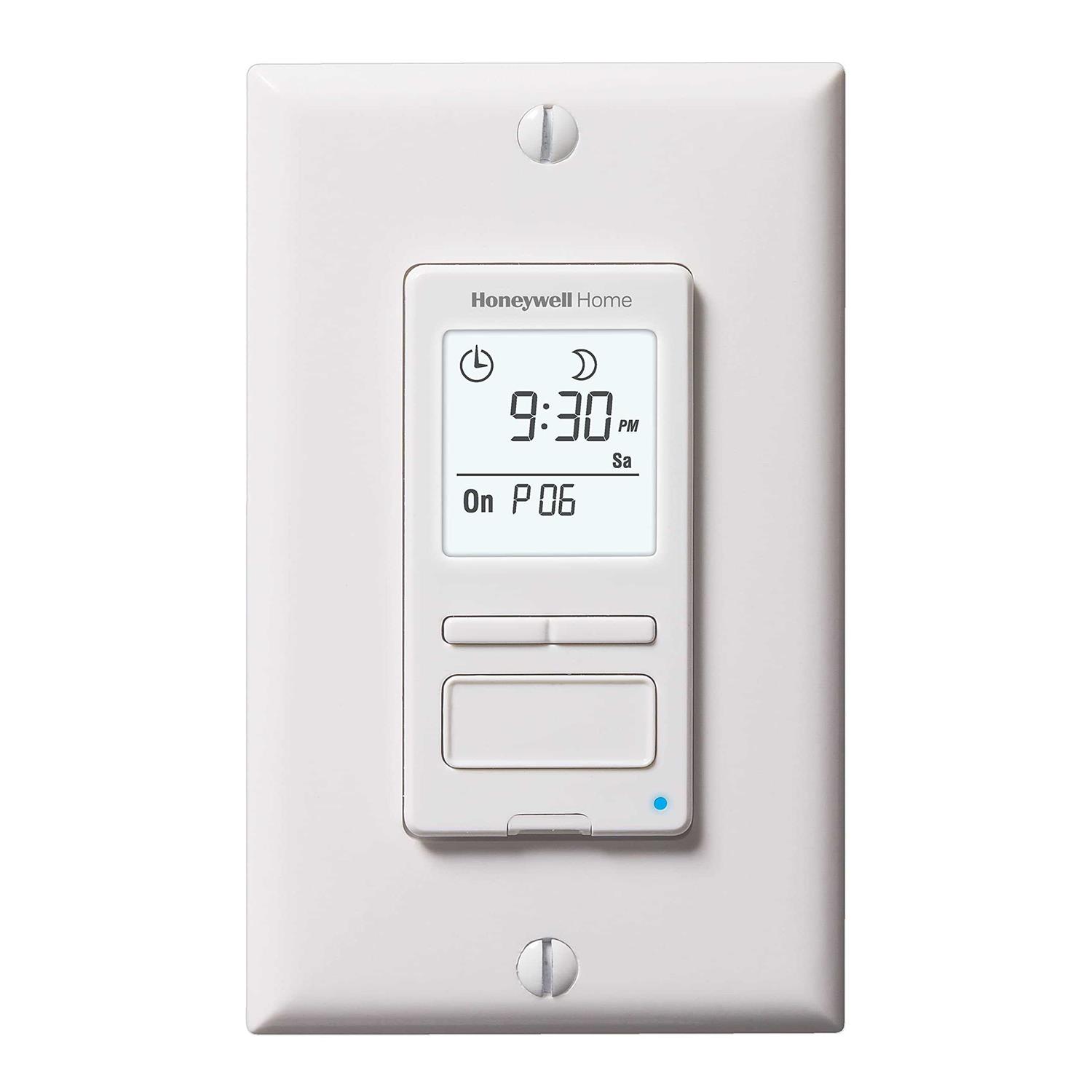 Honeywell Econoswitch 7 Day Solar Programmable Light Switch Timer - Zenithce