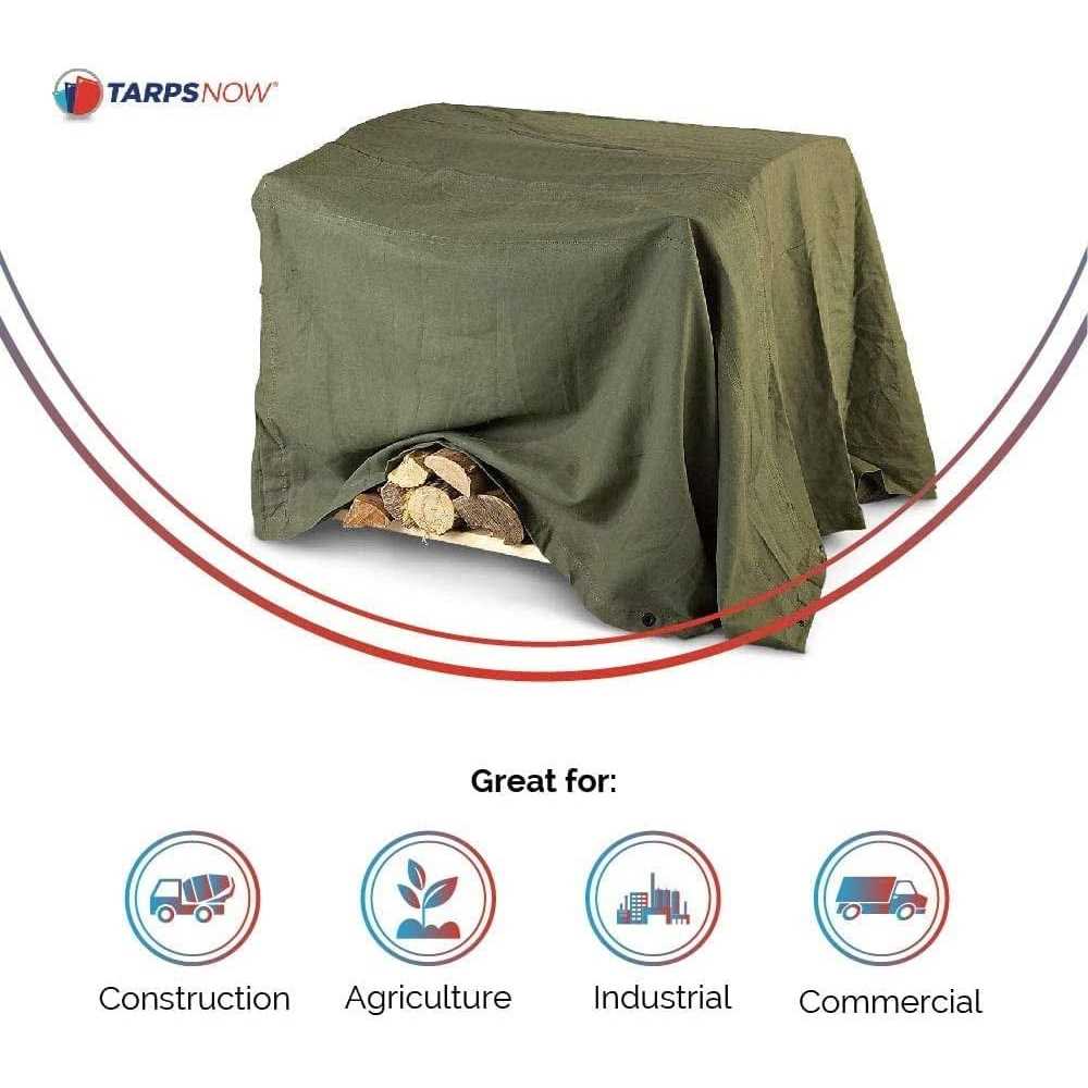 Tarps Now 18 Mil Canvas Tarp with Brass - Zenithce