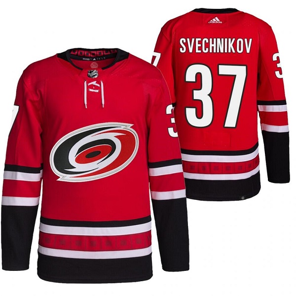 Carolina Hurricanes #37 Andrei Svechnikov Red Stitched Jersey - Zenithce