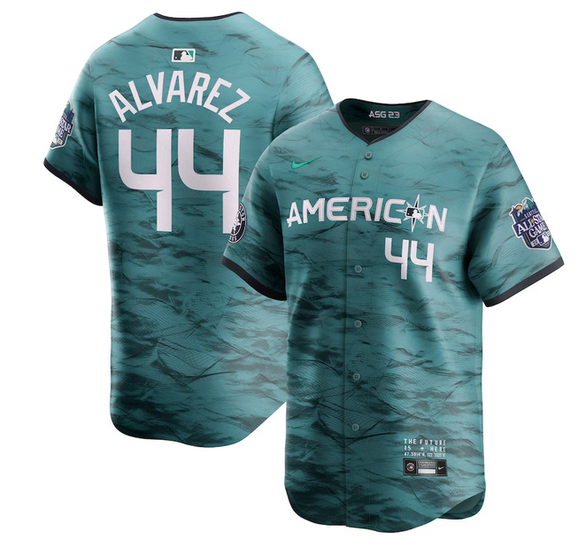 Houston Astros #44 Yordan Alvarez Teal 2023 All-Star Cool Base Stitched Jersey - Zenithce