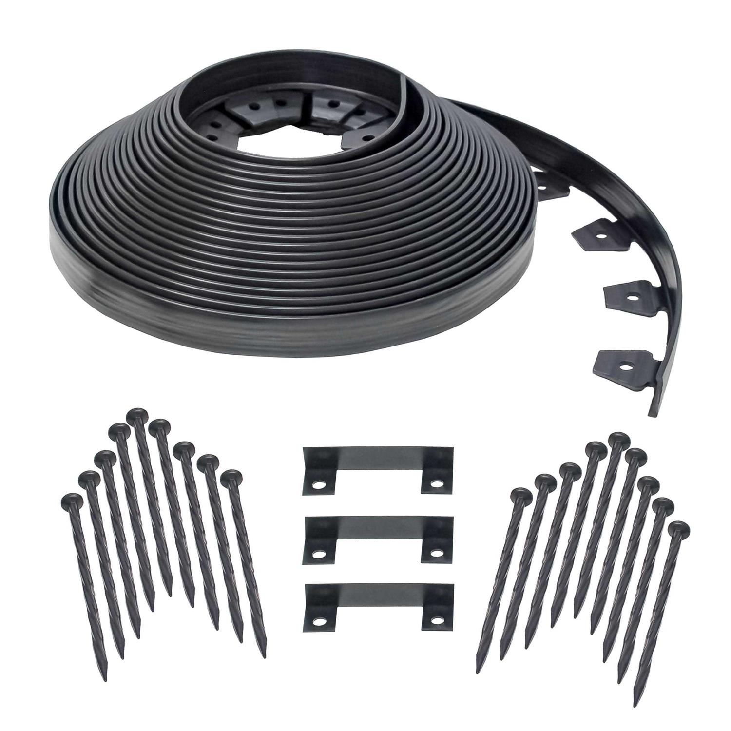 EasyFlex 2.5 Tall Wall No-Dig Landscape Edging Kit 3220E-100C - Zenithce