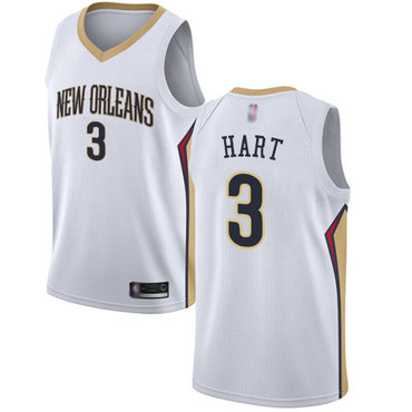 Pelicans #3 Josh Hart White Swingman Association Edition Jersey - Zenithce