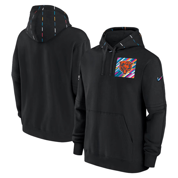 Chicago Bears Black 2023 Crucial Catch Club Pullover Hoodie - Zenithce