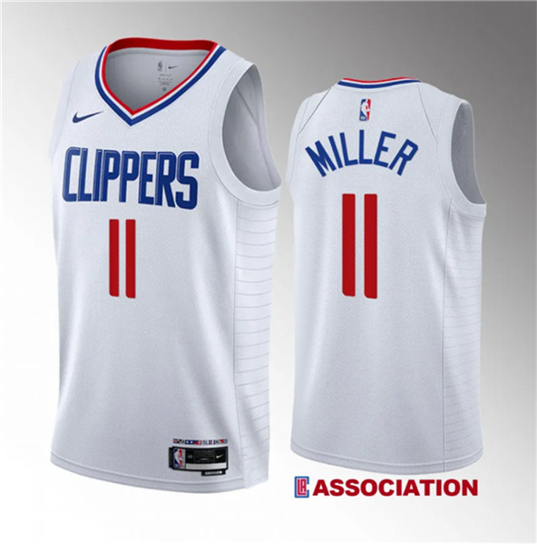Los Angeles Clippers #11 Jordan Miller White 2023 Draft Association Edition Stitched Jersey - Zenithce