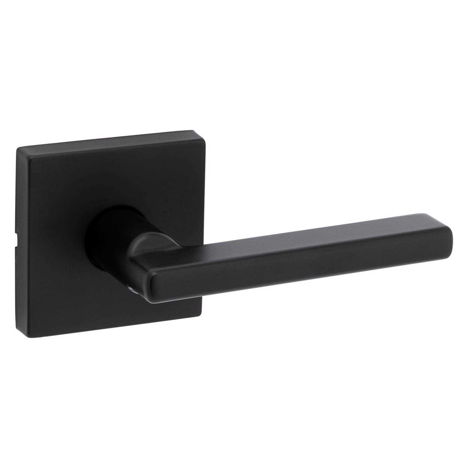 Kwikset Halifax Matte Black Keyed Entry Lever 2-3/4 97402-920 - Zenithce
