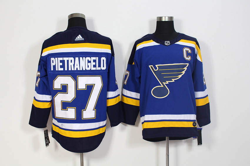 Adidas St. Louis Blues #27 Alex Pietrangelo Blue Stitched Jersey - Zenithce