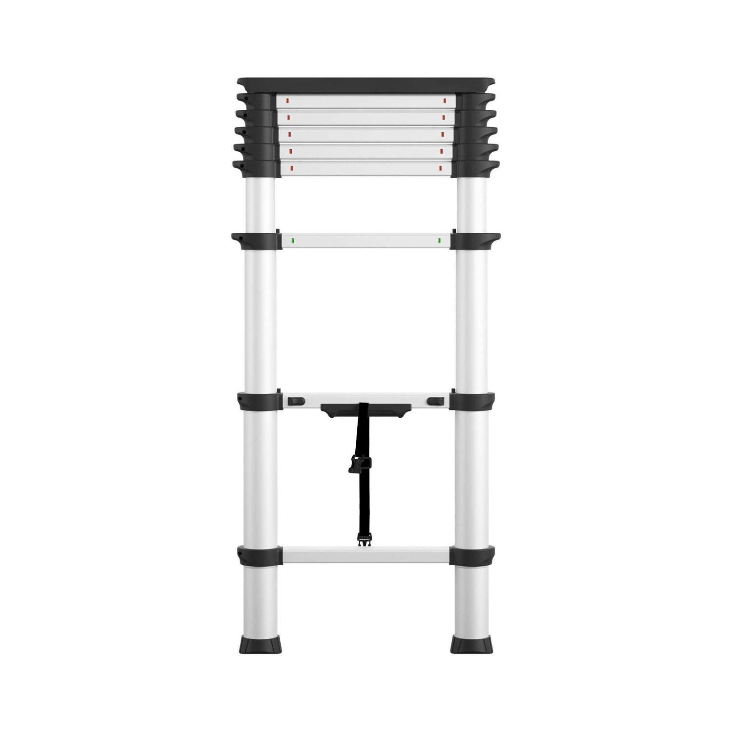 Cosco SmartClose Telescoping Aluminum Ladder with Pinch-Free - Zenithce