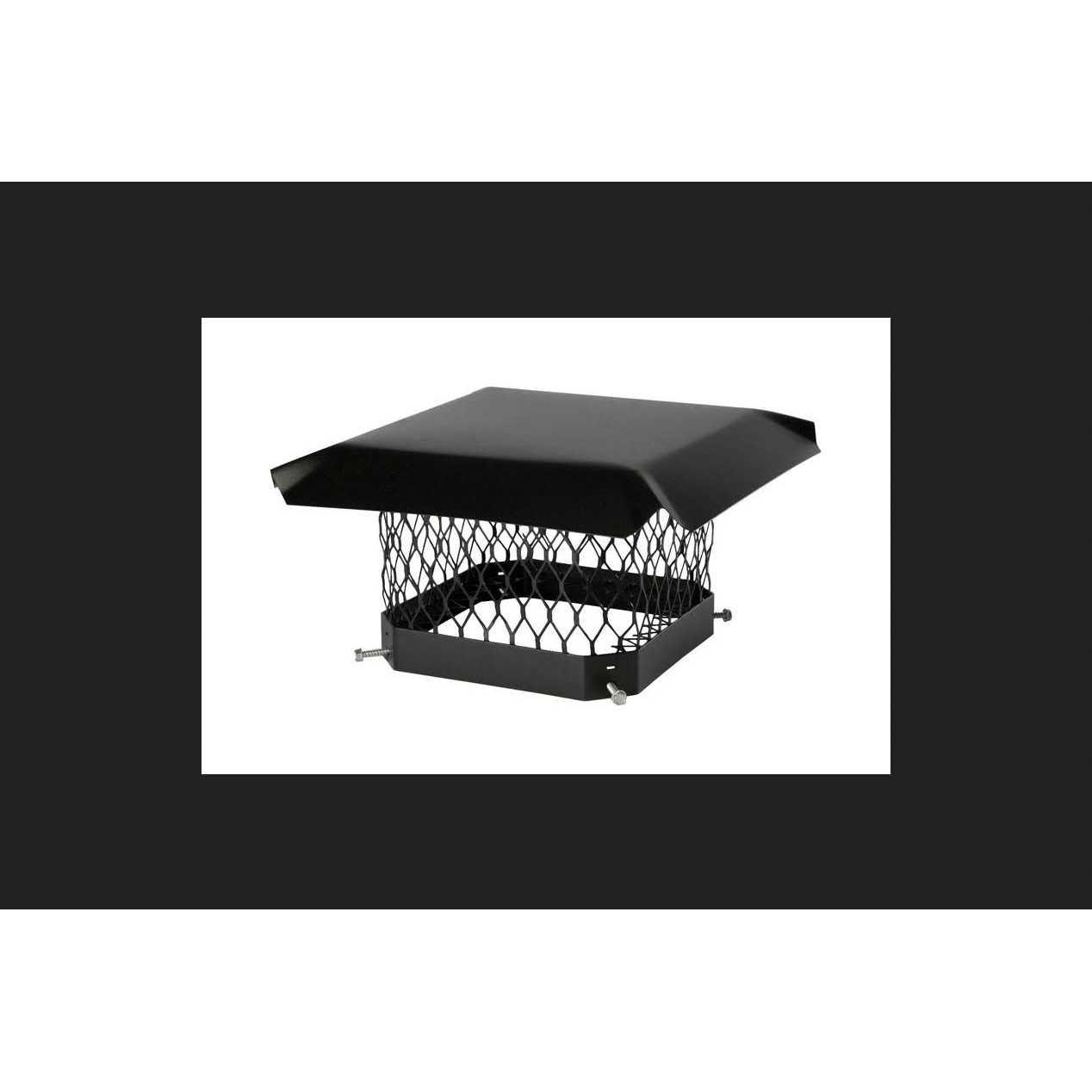 Shelter SC1318 Chimney Cap Black Steel - Zenithce