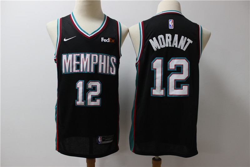 Grizzlies 12 Ja Morant Black Swingman Jersey - Zenithce
