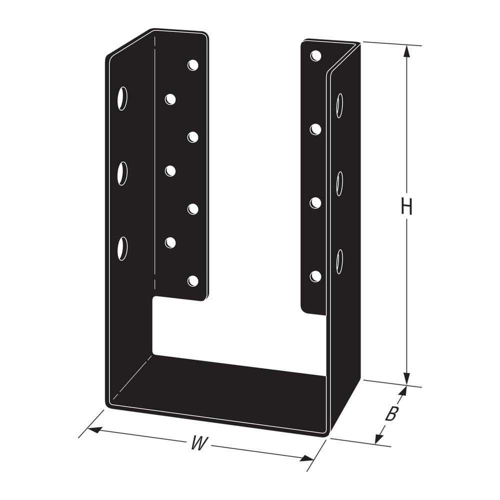 Simpson Strong-Tie APHH46 Concealed-Flange Heavy Joist Hanger - Zenithce