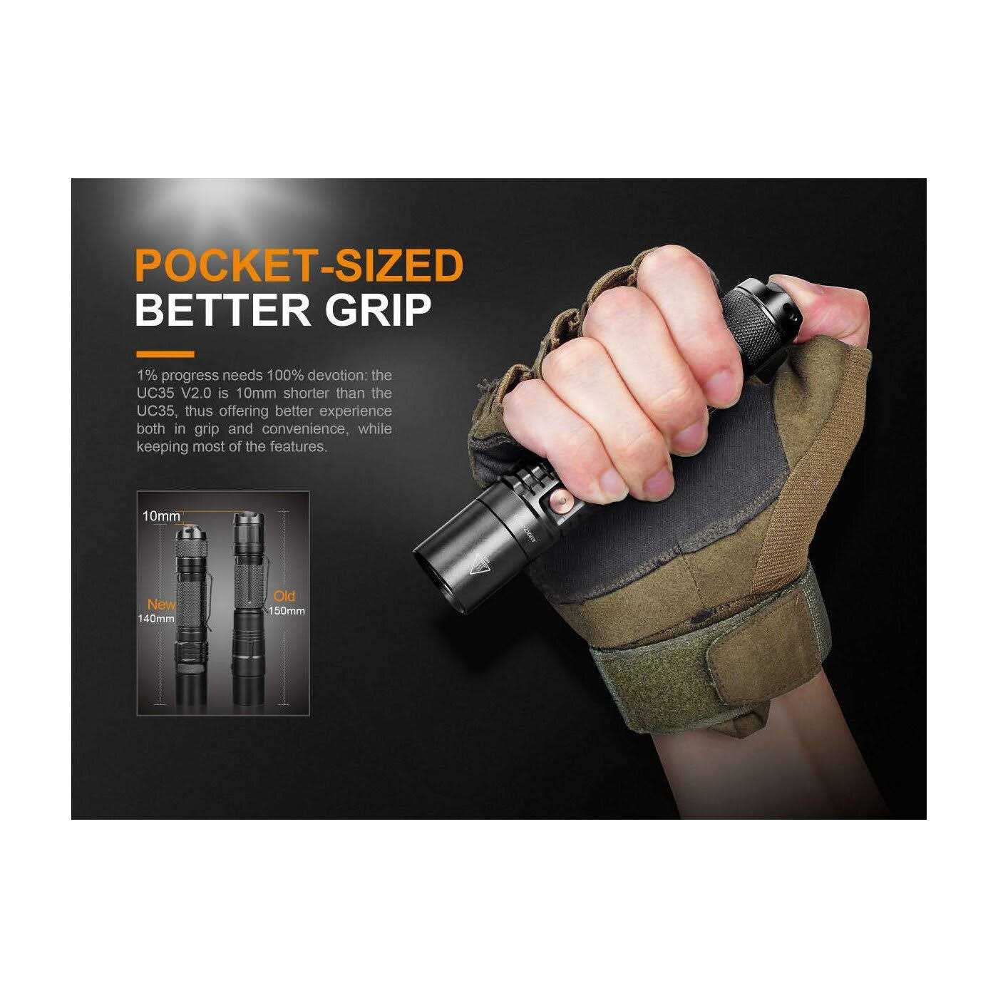 Fenix TK35UE V2.0 5000 Lumen Flashlight TK35 UE V2.0 - Zenithce