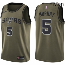 San Antonio Spurs 5 Dejounte Murray Swingman Green Salute to Service Jersey - Zenithce