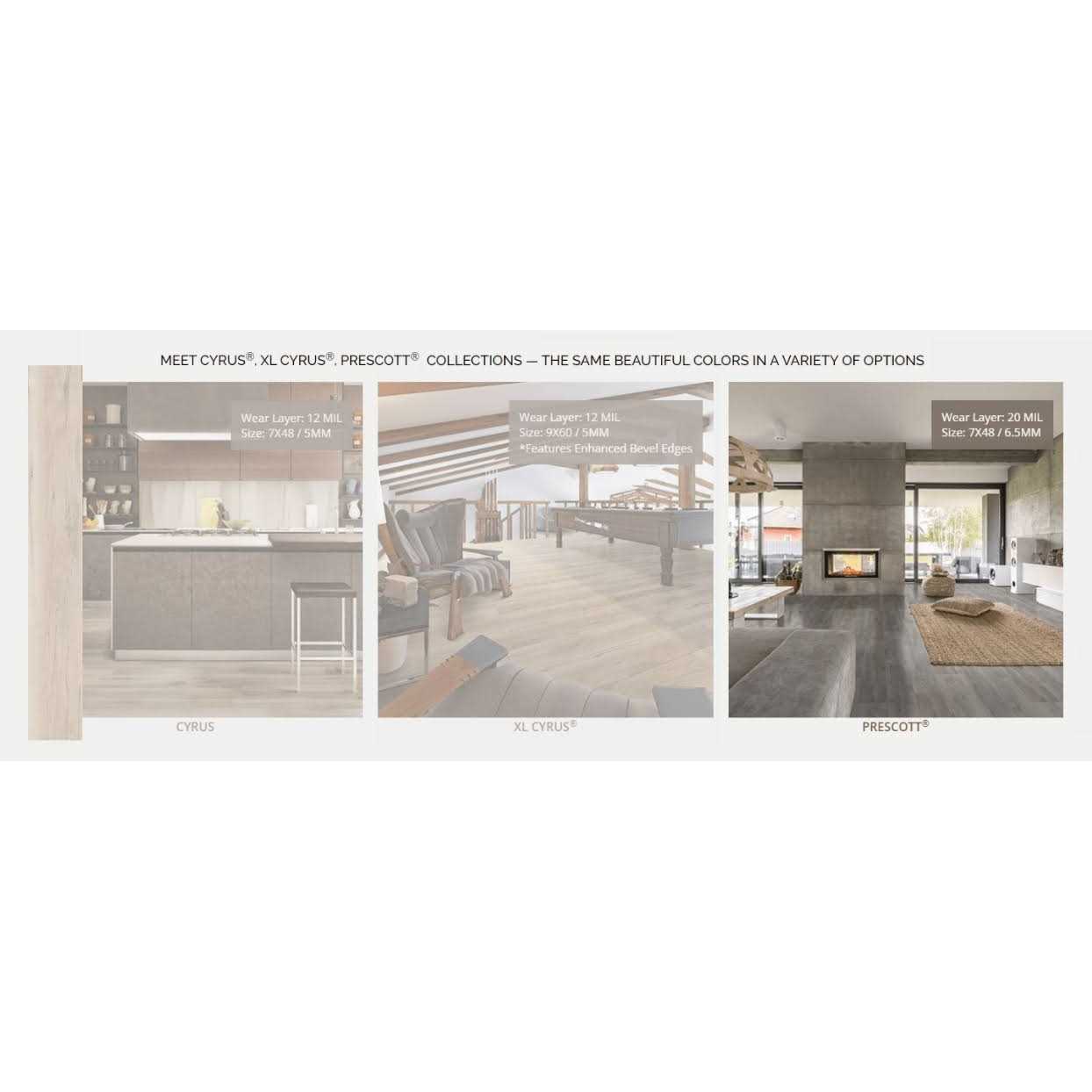 MSI AA Surfaces 6 in. x 48 in. Glue Down Luxury Vinyl Plank Flooring - Zenithce