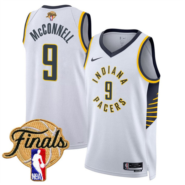 Indiana Pacers #9 T.J. McConnell White 2025 Finals Association Edition Stitched Jersey - Zenithce