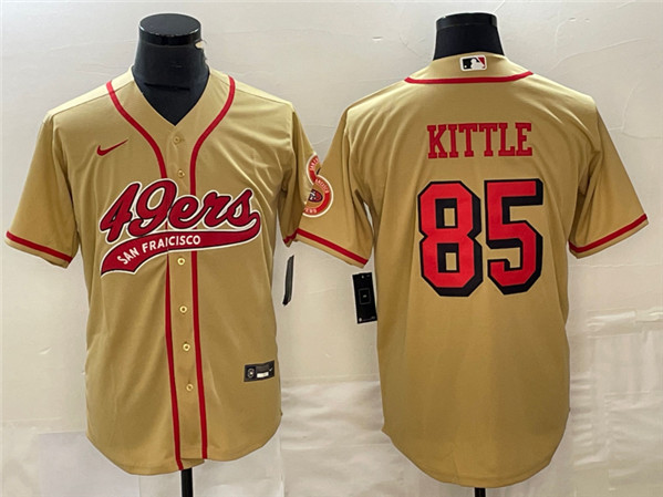 San Francisco 49ers #85 George Kittle New Gold Cool Base Stitched Jersey - Zenithce