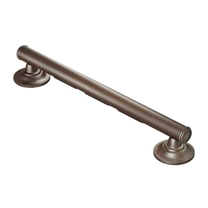 Moen Chrome 16 Grab Bar with Shelf LR2356DCH - Zenithce