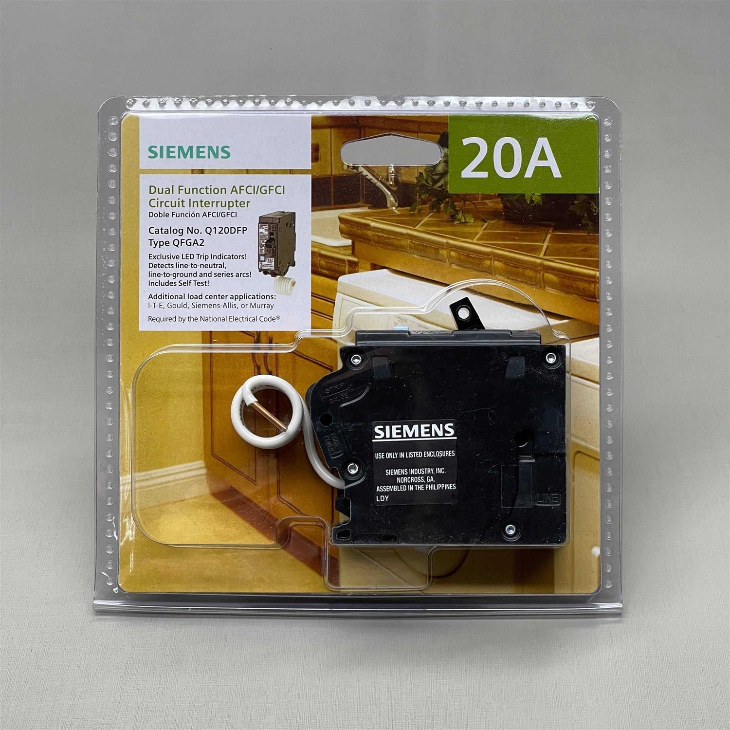 Siemens 20 Amp 1-Pole Dual Function Plug-On Neutral Circuit Breaker - Zenithce