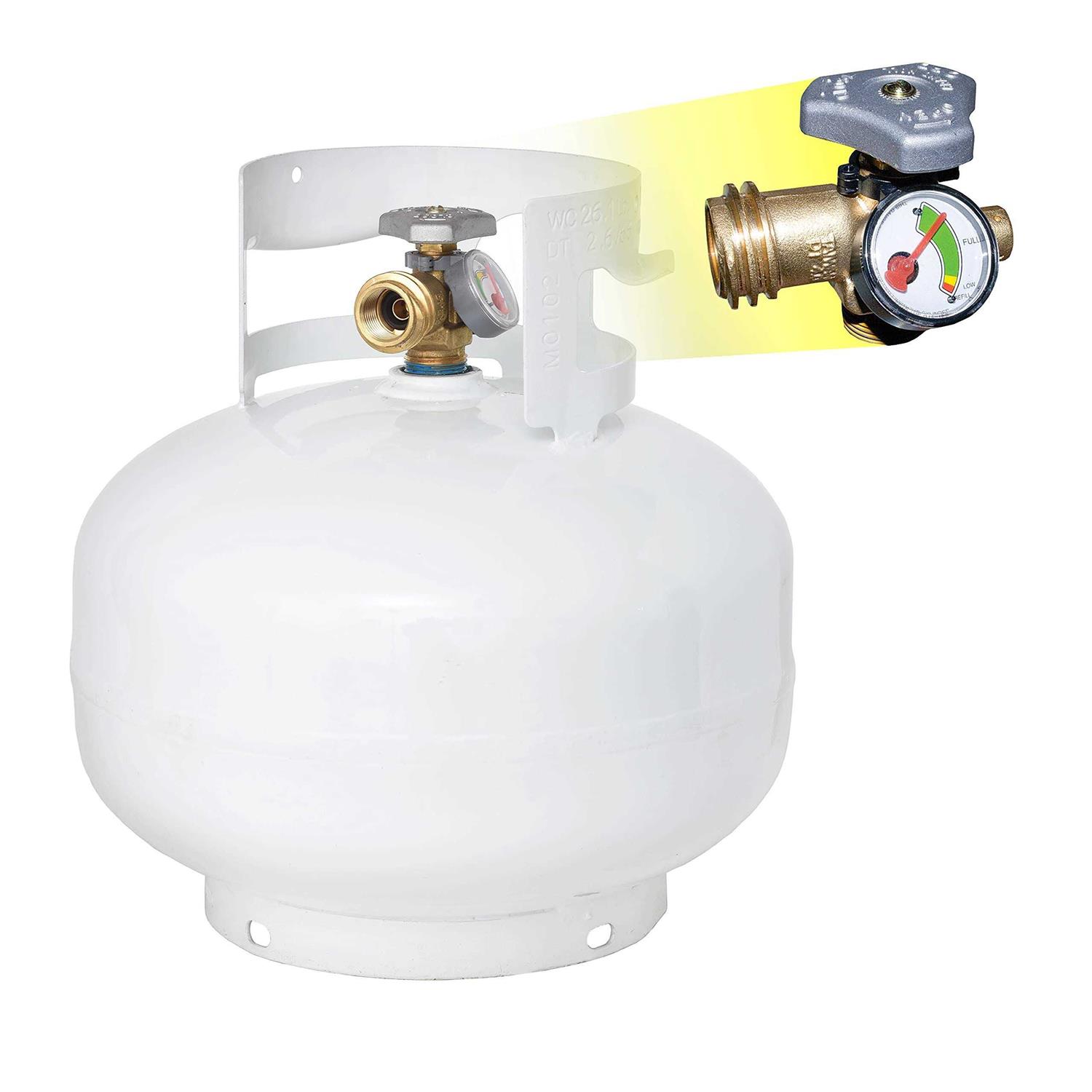 Flame King 100lb Horizontal & Vertical Propane Cylinder With Pol & Wheels - Zenithce