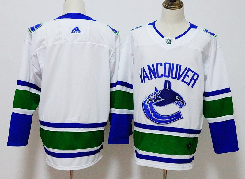 Vancouver Canucks White Stitched Adidas Jersey - Zenithce