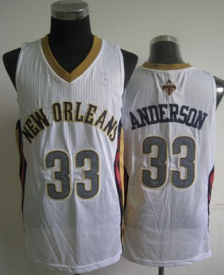 New Orleans Pelicans #33 Ryan Anderson White Swingman Jersey - Zenithce