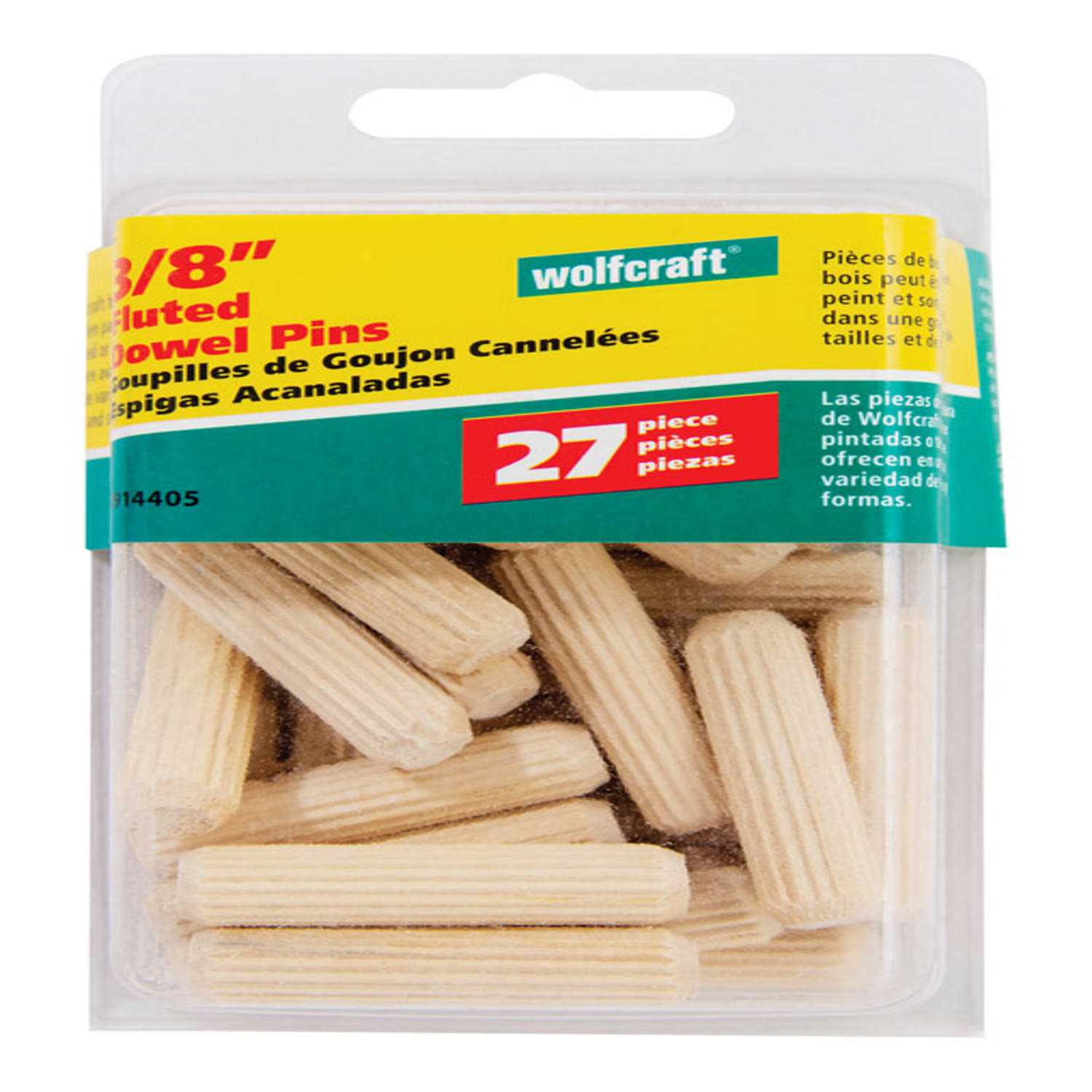 Wolfcraft 2910405 Fluted Wood Dowel Pin - Zenithce