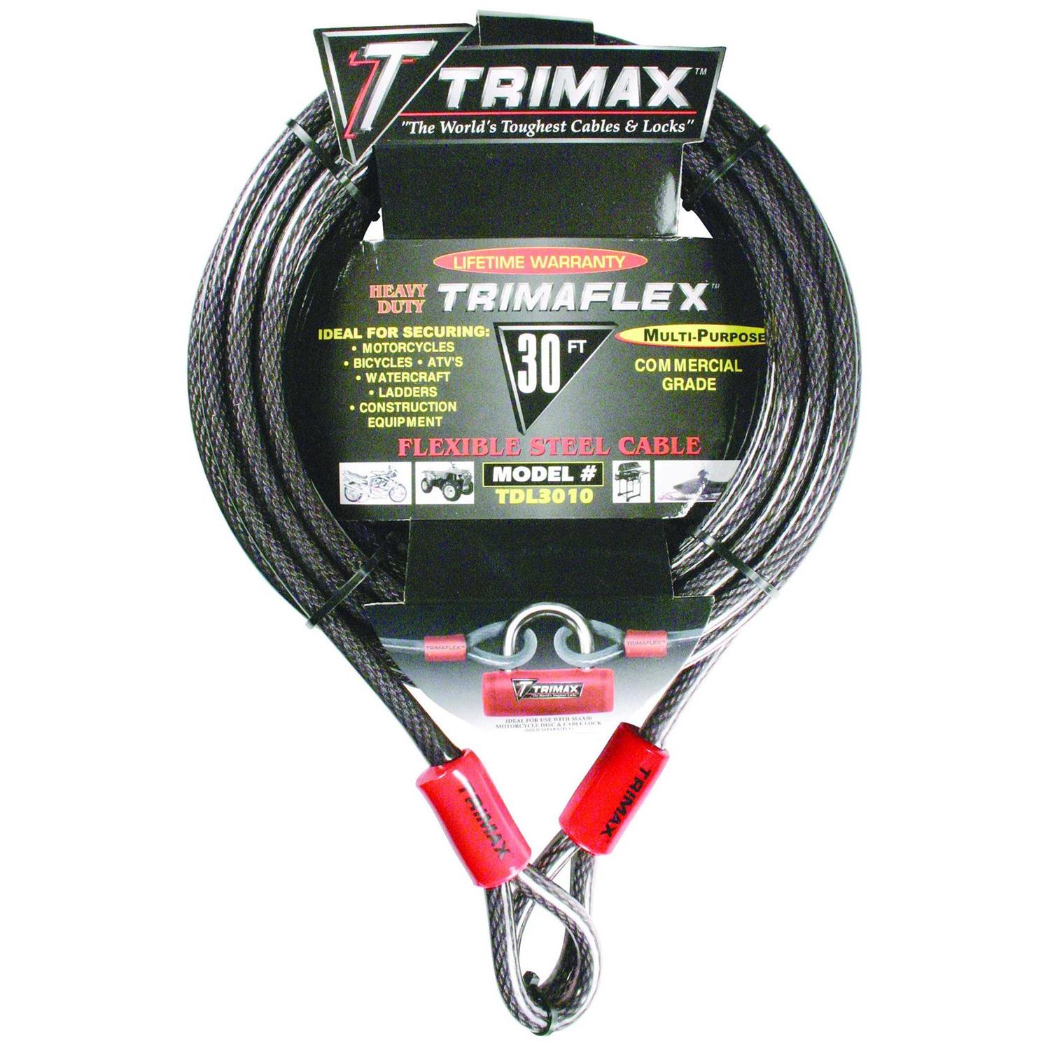 Trimax Spare Tire Cable Lock ST30 - Zenithce