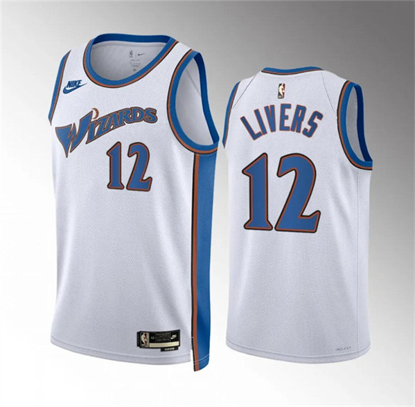 Washington Wizards #12 Isaiah Livers White Classic Edition Stitched Jersey - Zenithce