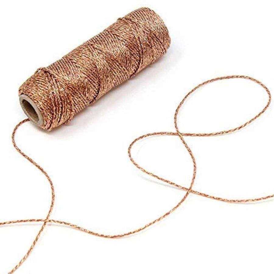 Just Artifacts Metallic Bakers Twine 55yd 11 Ply Solid - Zenithce