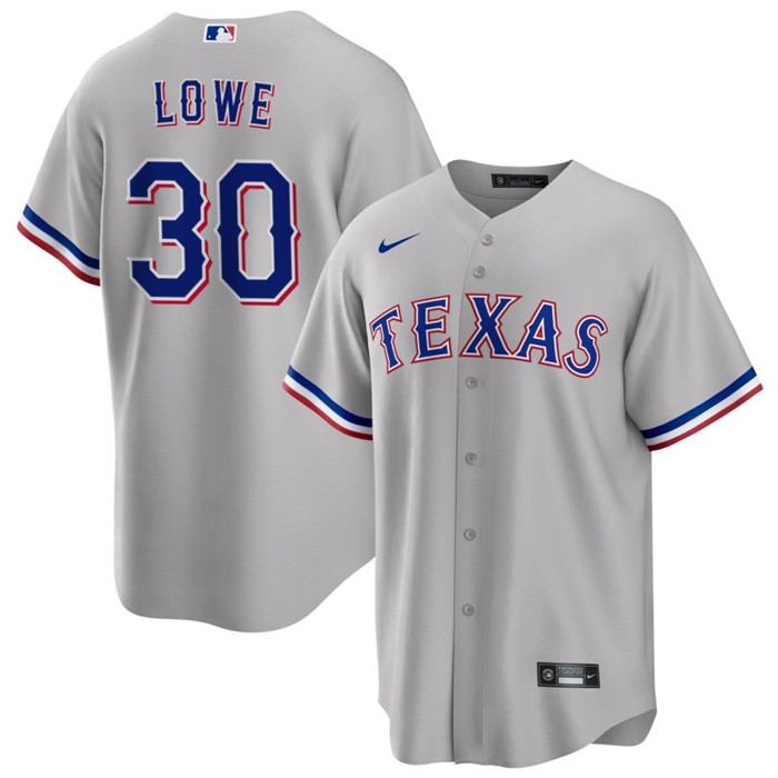 Texas Rangers #30 Nathaniel Lowe Gray Cool Base Stitched Jersey - Zenithce