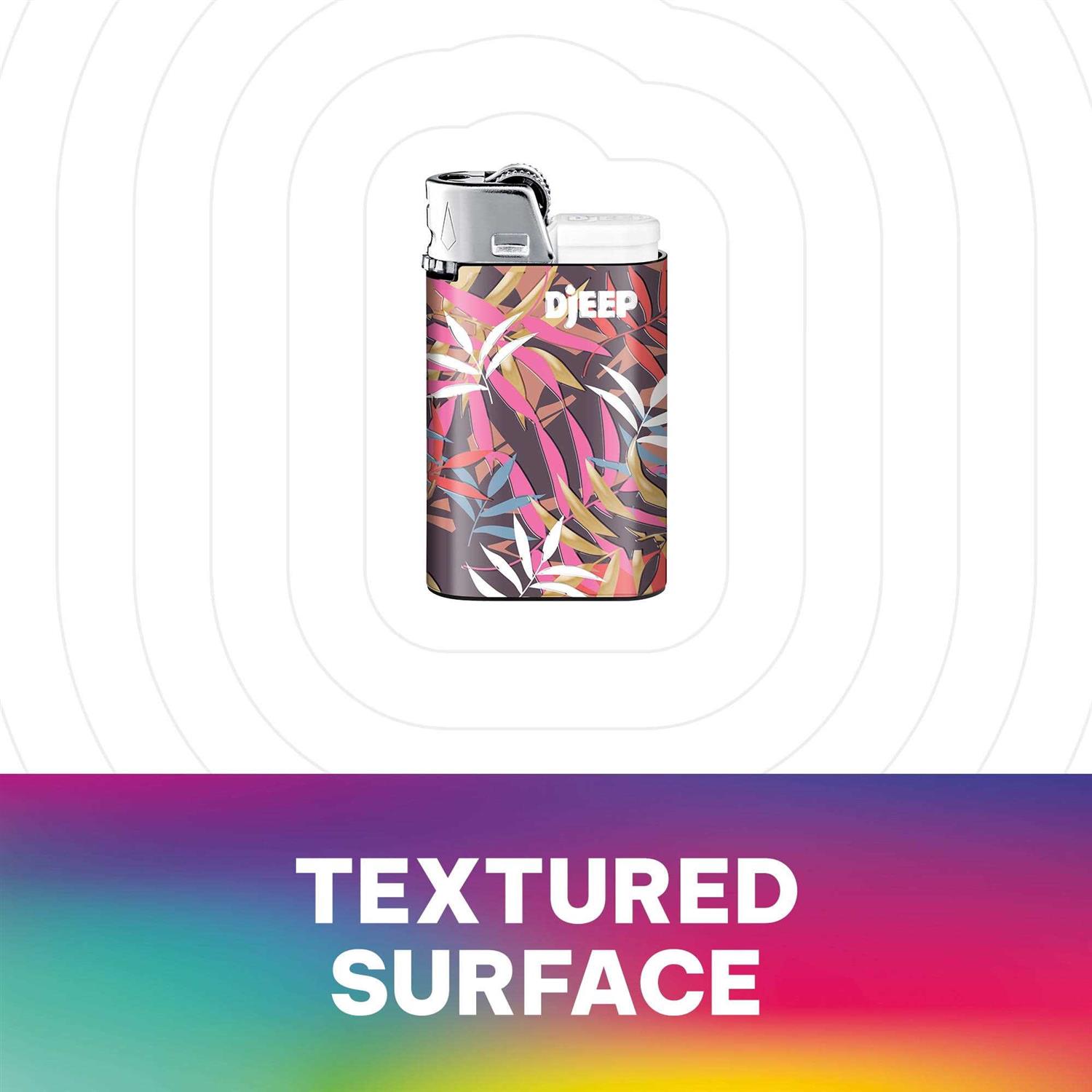 Djeep Pocket Lighters Vibrant Collection Textured Metallic Colorful Unique Lighters - Zenithce