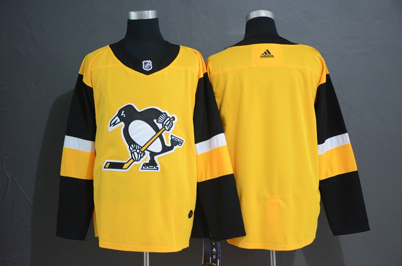 Pittsburgh Penguins Gold Stitched Jersey - Zenithce