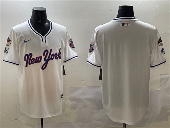 New York Mets Blank White 2025 Spring Training Stitched Jersey - Zenithce