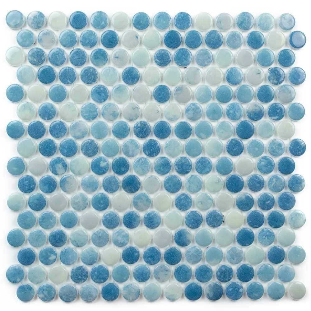 Eterna Penny 12 x 12 Recycled Penny Glass Mosaic Tile The Tile Life - Zenithce