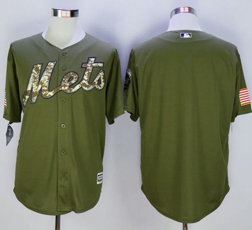 Mets Blank Green Camo New Cool Base Stitched Jersey - Zenithce
