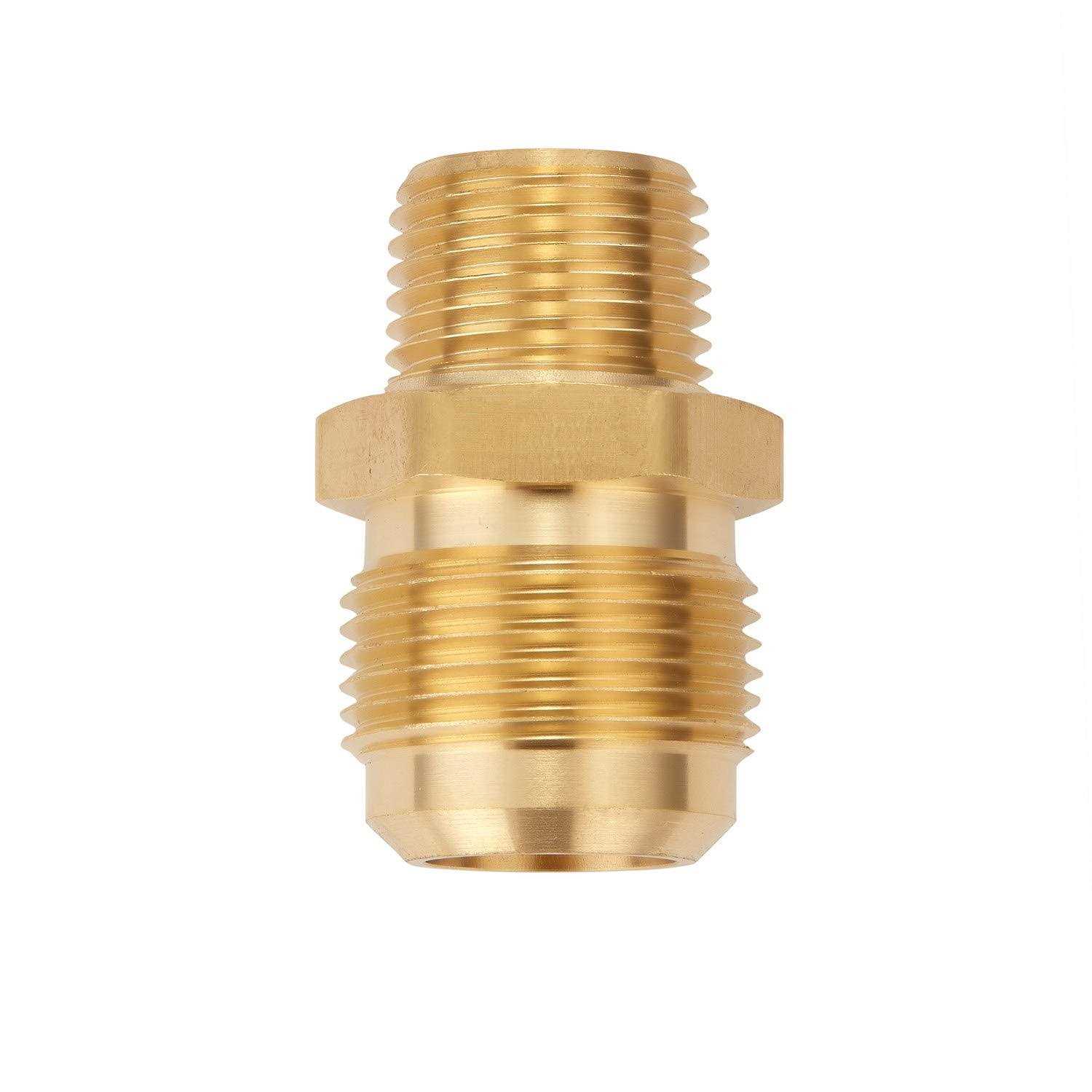 Litorange 2 PCS Metals Brass Pipe Fitting 90 Degree Barstock Street Elbow NPT Male Pipe x NPT Female Pipe - Zenithce