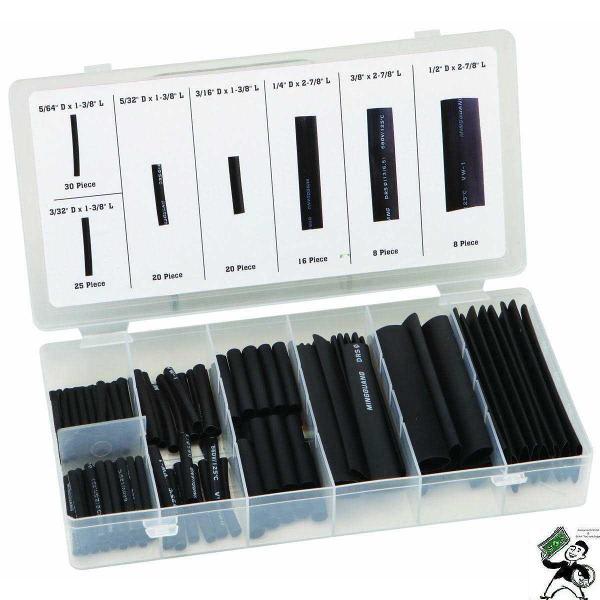 Storehouse Heat Shrink Tubing Assortment with Case - Zenithce
