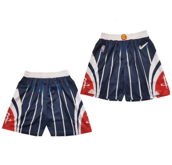 Houston Rockets 75th Anniversary Navy Shorts (Run Small) - Zenithce