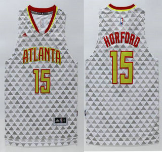 Atlanta Hawks #15 Al Horford Revolution 30 Swingman 2015-16 New White Jersey - Zenithce