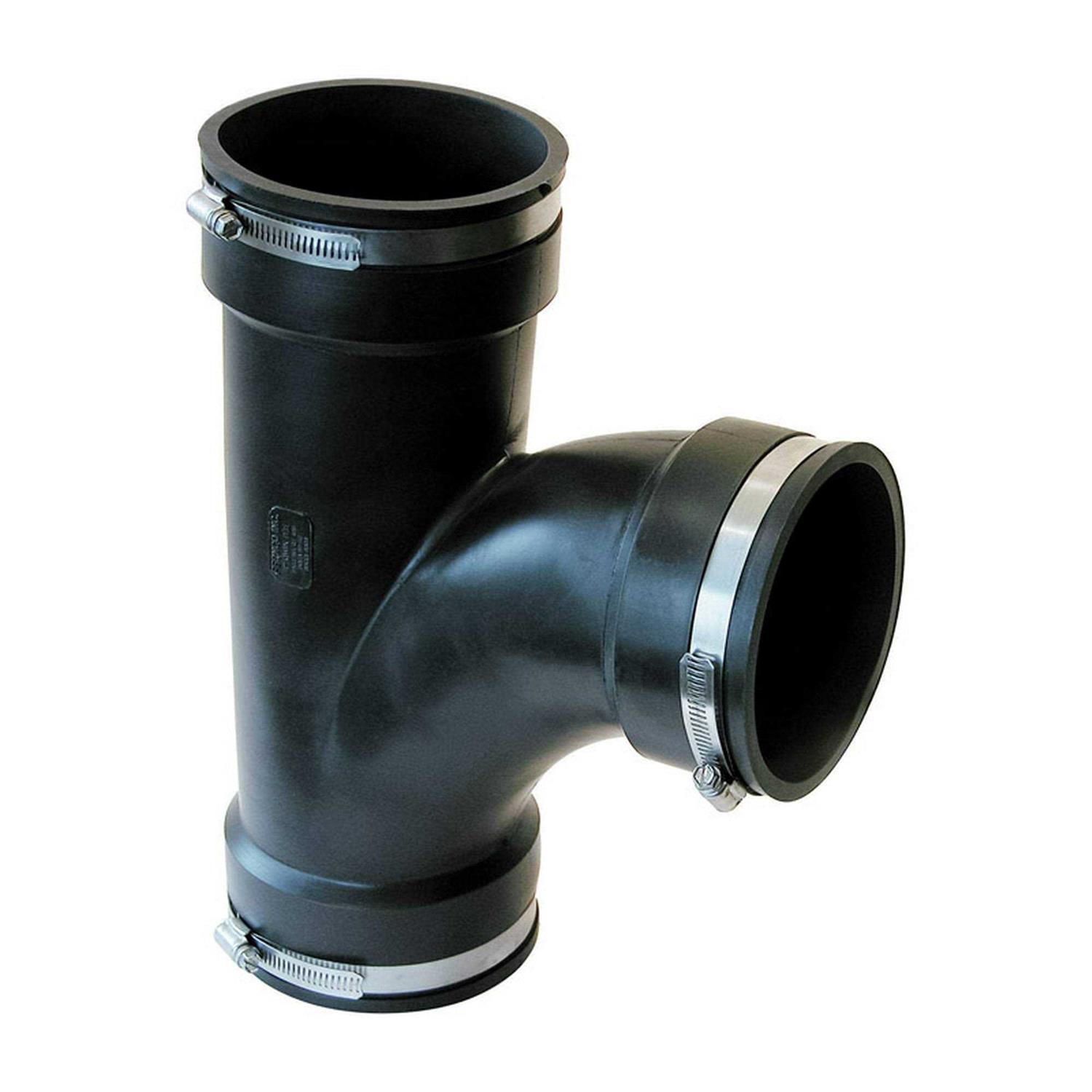 Fernco 4 ICON RC Pushfit DWV Coupling Sheared Off Pipe Connector with Shielded Coupler, Plastic, Cast Iron and Copper - Zenithce