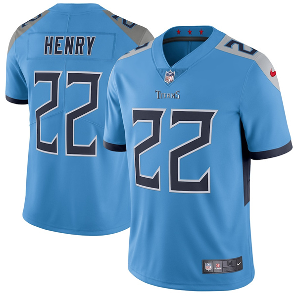Tennessee Titans #22 Derrick Henry Light Blue New 2018 Vapor Untouchable Limited Stitched Jersey - Zenithce