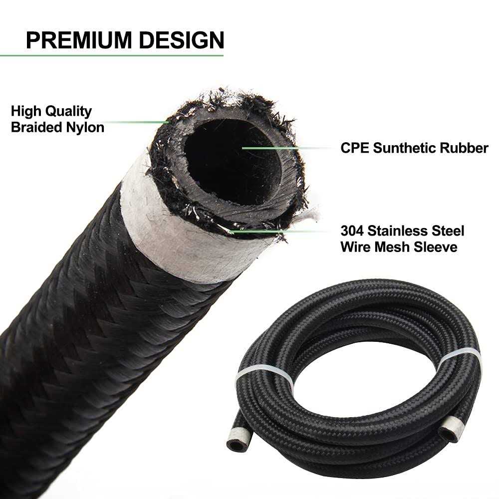 Fuel Line Kit Fittings Nylon Braided CPE Fuel Oil Hose - Zenithce