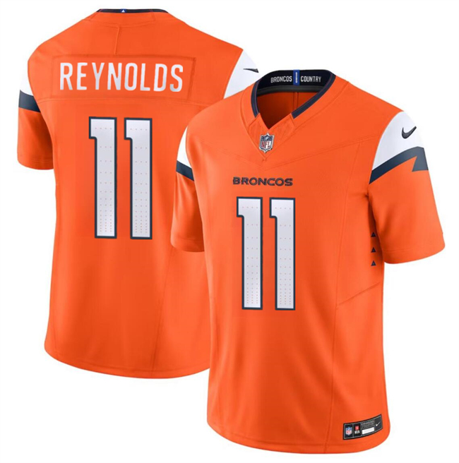 Denver Broncos #11 Josh Reynolds Orange 2024 F.U.S.E. Vapor Limited Stitched Jersey - Zenithce